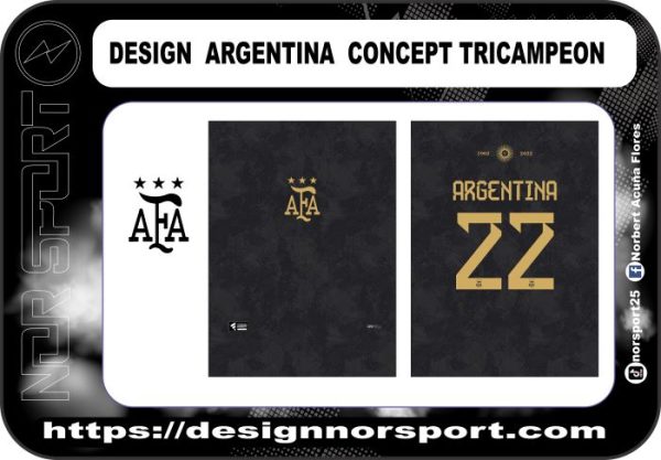 DESIGN  ARGENTINA  CONCEPT TRICAMPEON