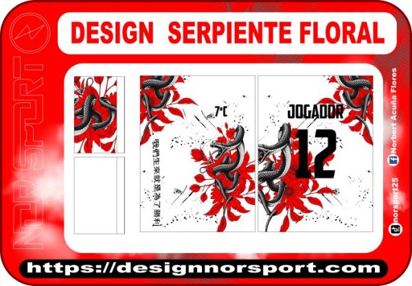 DESIGN  SERPIENTE FLORAL