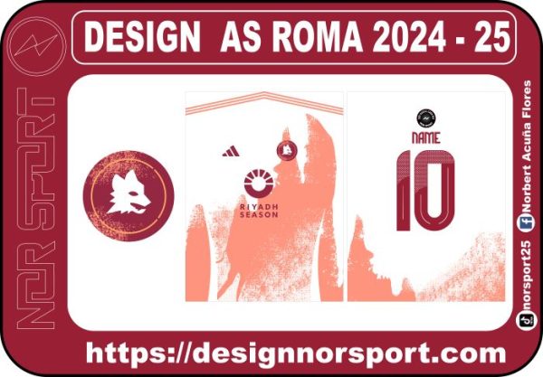 DESIGN  AS ROMA 2024 - 25