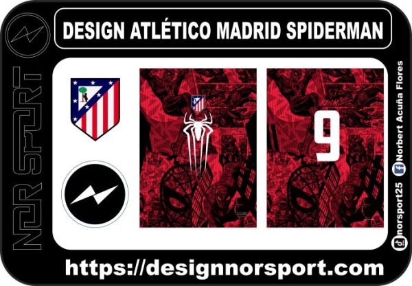 DESIGN ATLÉTICO MADRID SPIDERMAN