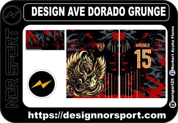 DESIGN AVE DORADO GRUNGE