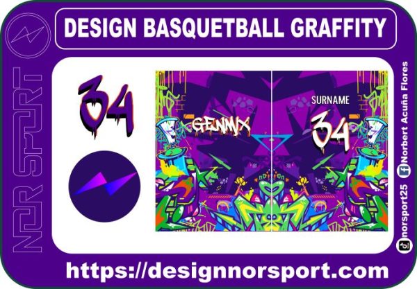 DESIGN BASQUETBALL GRAFFITY