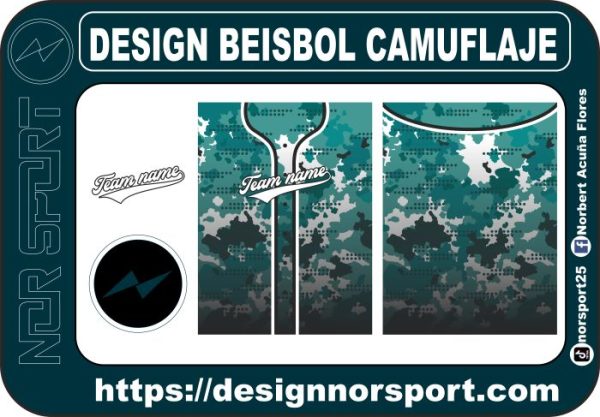 DESIGN BEISBOL CAMUFLAJE