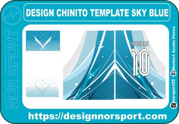 DESIGN CHINITO TEMPLATE SKY BLUE