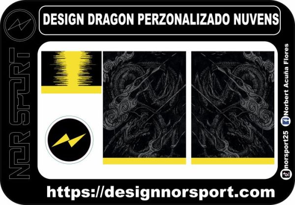 DESIGN DRAGON PERZONALIZADO NUVENS