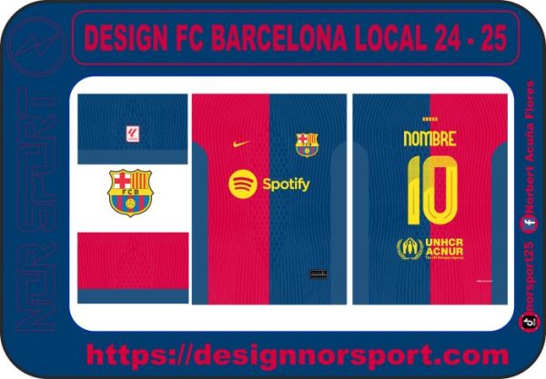 DESIGN FC BARCELONA LOCAL 24 - 25