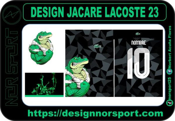 DESIGN JACARE LACOSTE 23