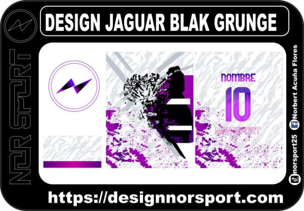 DESIGN JAGUAR BLAK GRUNGE