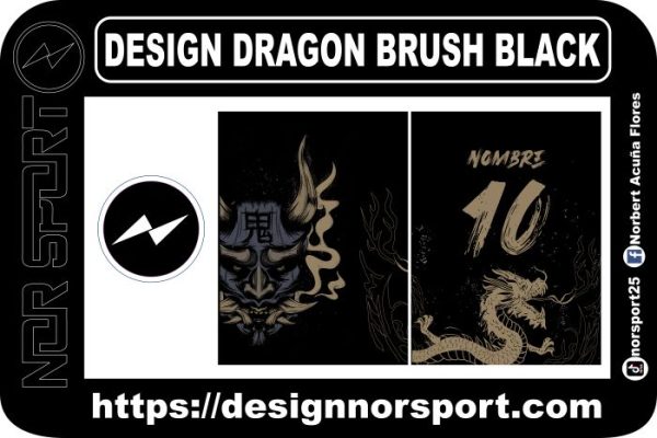 DESIGN DRAGON BRUSH BLACK