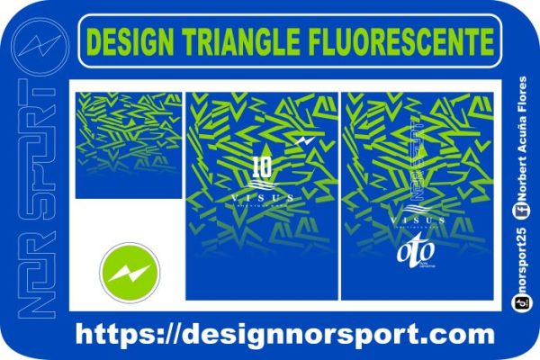 DESIGN TRIANGLE FLUORESCENTE