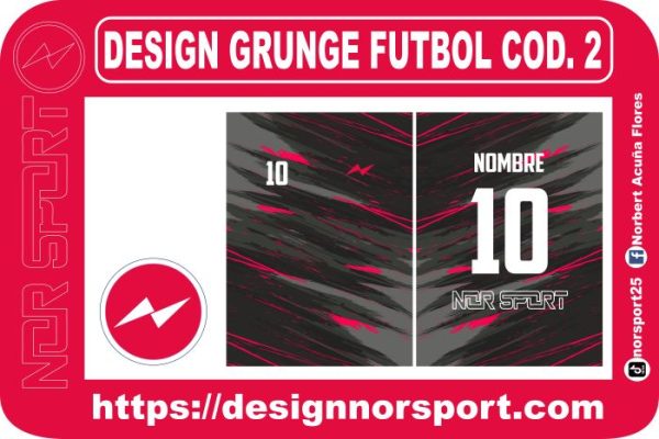 DESIGN GRUNGE FUTBOL COD. 2