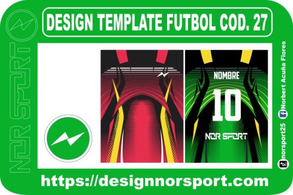DESIGN TEMPLATE FUTBOL COD. 27