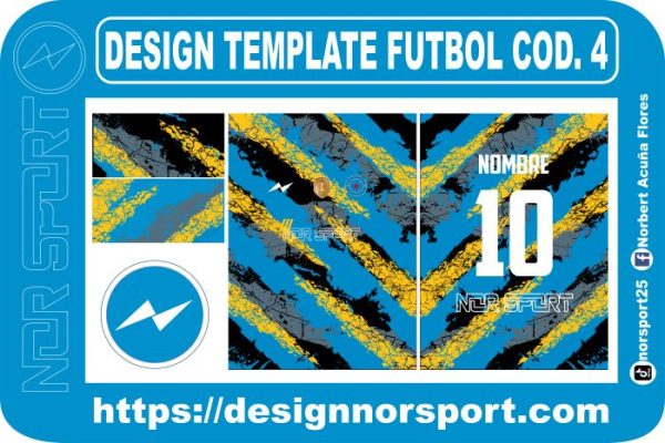 DESIGN TEMPLATE FUTBOL COD. 4