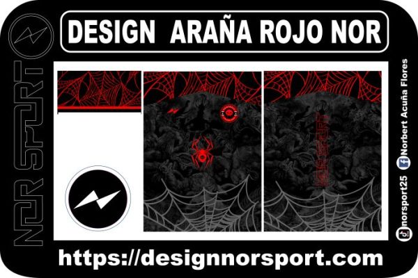 DESIGN  ARAÑA ROJO NOR