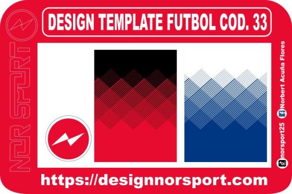 DESIGN TEMPLATE FUTBOL COD. 33