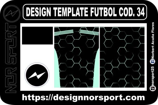 DESIGN TEMPLATE FUTBOL COD. 34