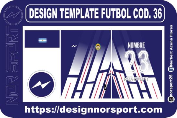 DESIGN TEMPLATE FUTBOL COD. 36
