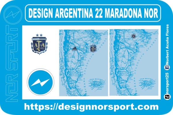 DESIGN ARGENTINA 22 MARADONA NOR