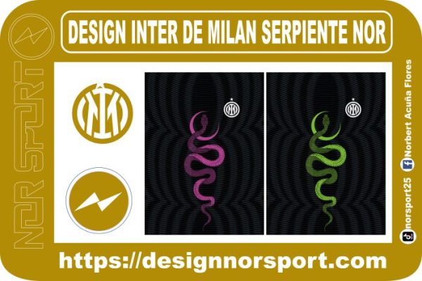 DESIGN INTER DE MILAN SERPIENTE NOR