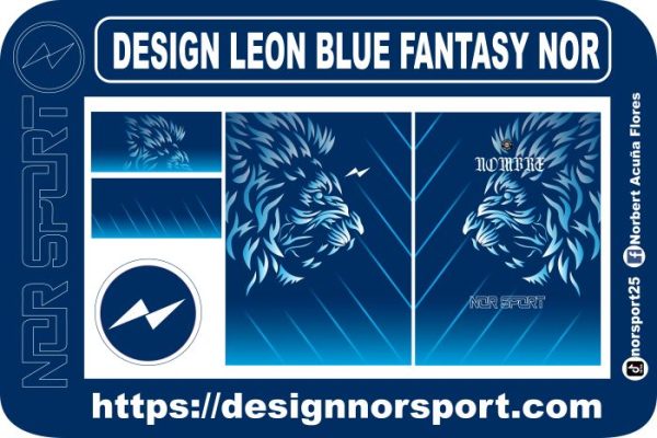DESIGN LEON BLUE FANTASY NOR