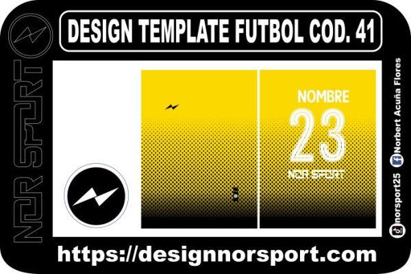 DESIGN TEMPLATE FUTBOL COD. 41
