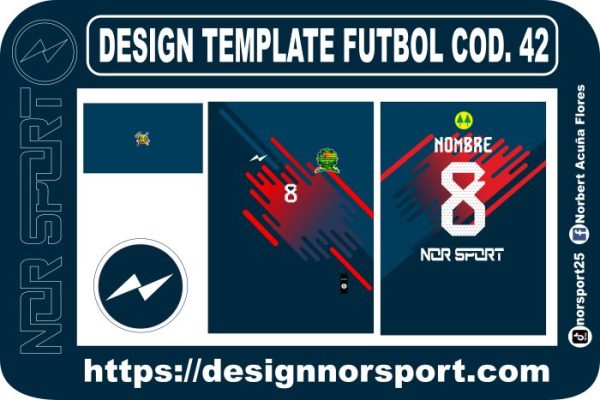 DESIGN TEMPLATE FUTBOL COD. 42