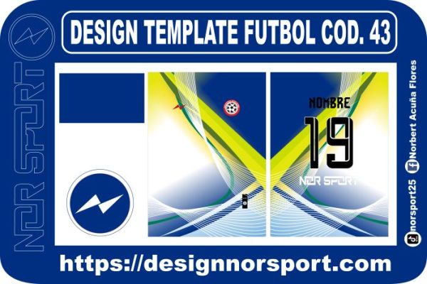 DESIGN TEMPLATE FUTBOL COD. 43