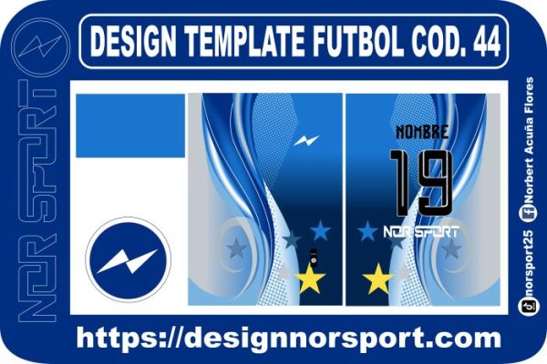 DESIGN TEMPLATE FUTBOL COD. 44