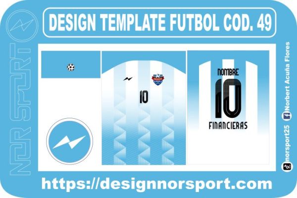 DESIGN TEMPLATE FUTBOL COD. 49