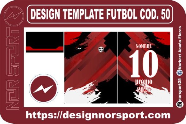 DESIGN TEMPLATE FUTBOL COD. 50