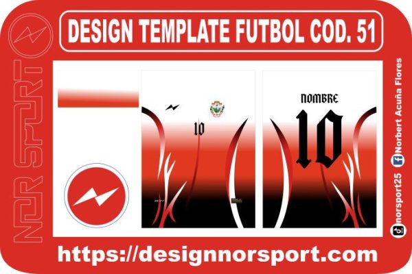 DESIGN TEMPLATE FUTBOL COD. 51