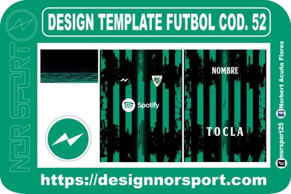DESIGN TEMPLATE FUTBOL COD. 52
