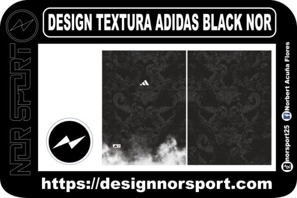 DESIGN TEXTURA ADIDAS BLACK NOR