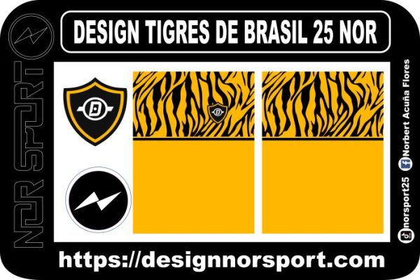 DESIGN TIGRES DE BRASIL 25 NOR