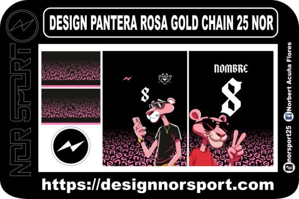 DESIGN PANTERA ROSA GOLD CHAIN 25 NOR