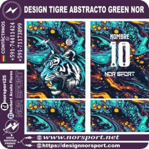 DESIGN TIGRE ABSTRACTO GREEN NOR